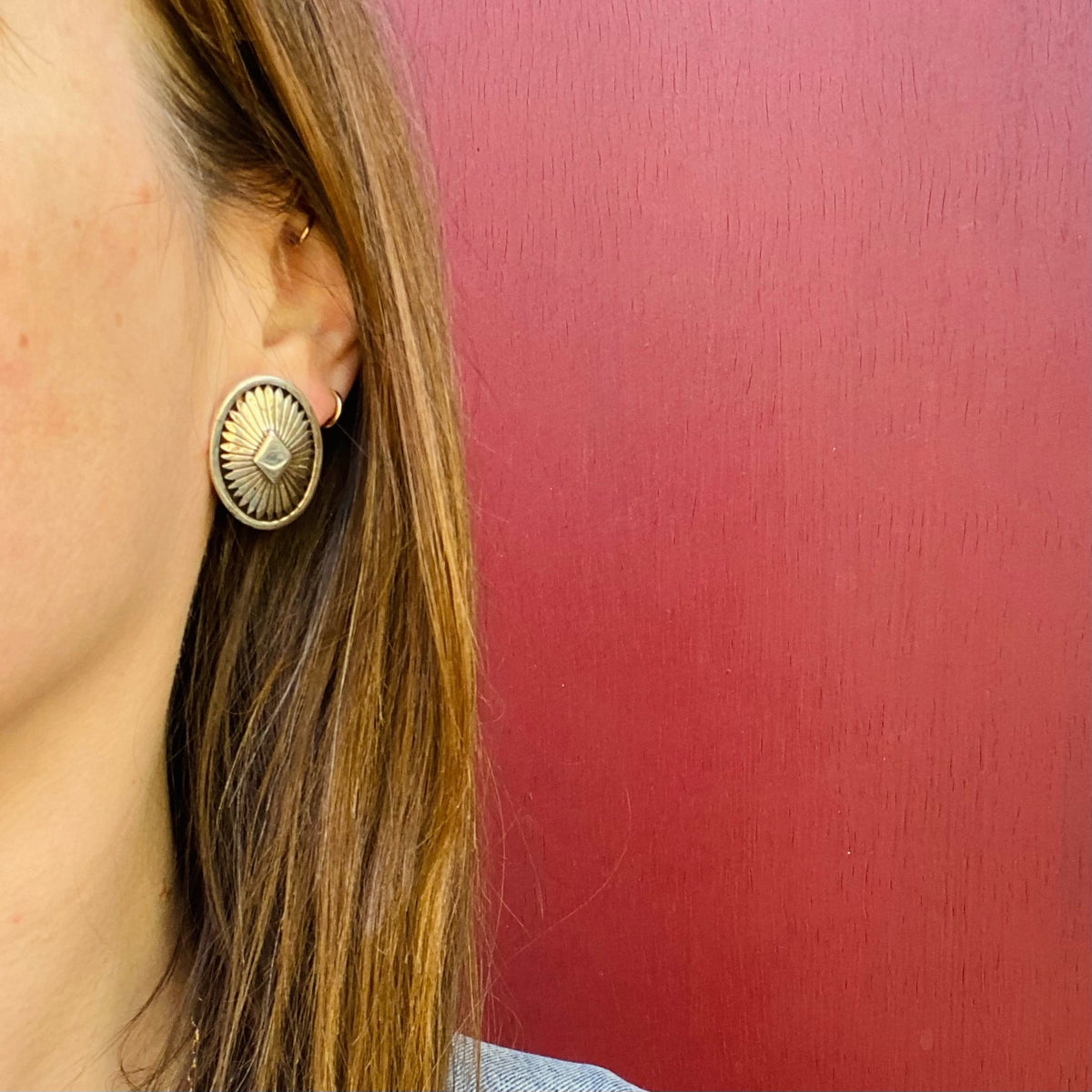 Exquisite Silver Shadowbox Earrings by R. Gee