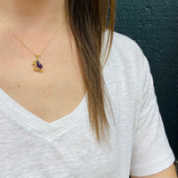 Juicy Cabochon Amethyst Fruit Pendant