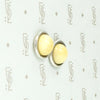 Buttons of Butter-Colored Amber Stud Earrings