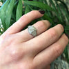Deco Platinum OMC Diamond Step Side Engagement Ring