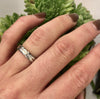 Sculpted Vintage Platinum and Diamond Band