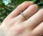 Detailed Vintage Diamond Band