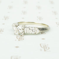 1940s Classic Diamond Engagement Ring
