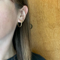 Classic Vintage Gold Hoop Earrings