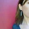 Sodalite in Sterling Silver Pillar Earrings