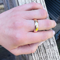 Classic Mid Century Gold Band in Larger Size