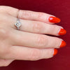 Exquisite Engraved Platinum & Diamond Engagement Ring
