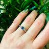 Cornflower Blue Antique Sapphire in 1940's Platinum