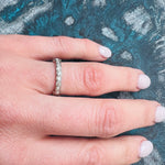Art Deco White Gold Diamond Band