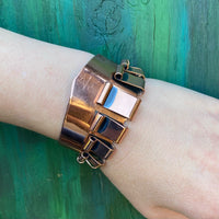 "Merlin" Copper Cuff Bracelet Signed by Renoir