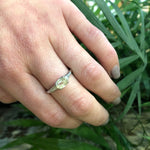 Cushion Cut Yellow Sapphire in Platinum Engagement Ring