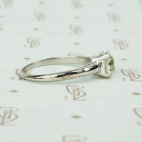 Perfect Platinum Old Euro Diamond Solitaire