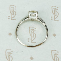 Perfect Platinum Old Euro Diamond Solitaire