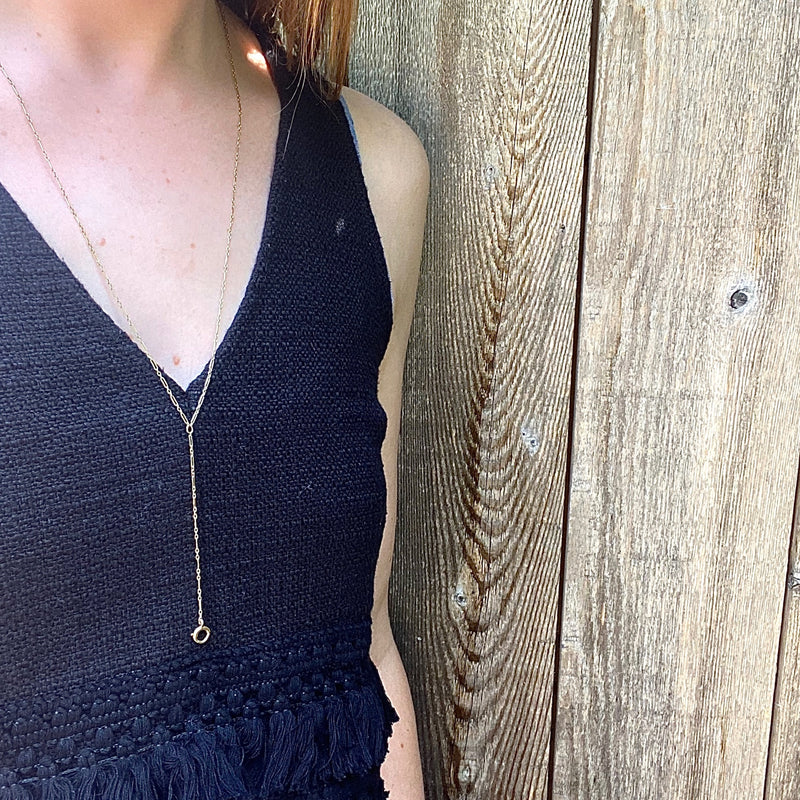 Pretty Vintage Gold Lorngette Chain
