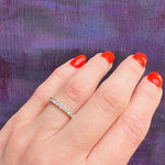 Sparkling Diamond Mid Century Eternity Band