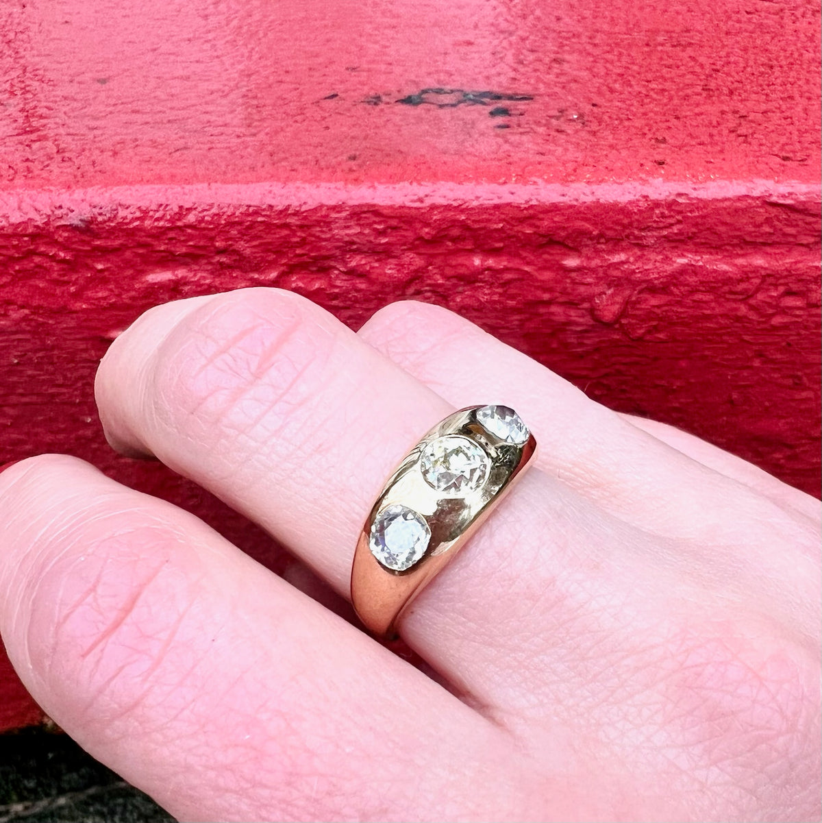 Dazzling Gypsy Band with Old Euro & Mine Diamonds