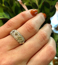 Sparkling Baguette and Round Diamond Band