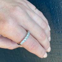Classic Seven Diamond Band in Platinum