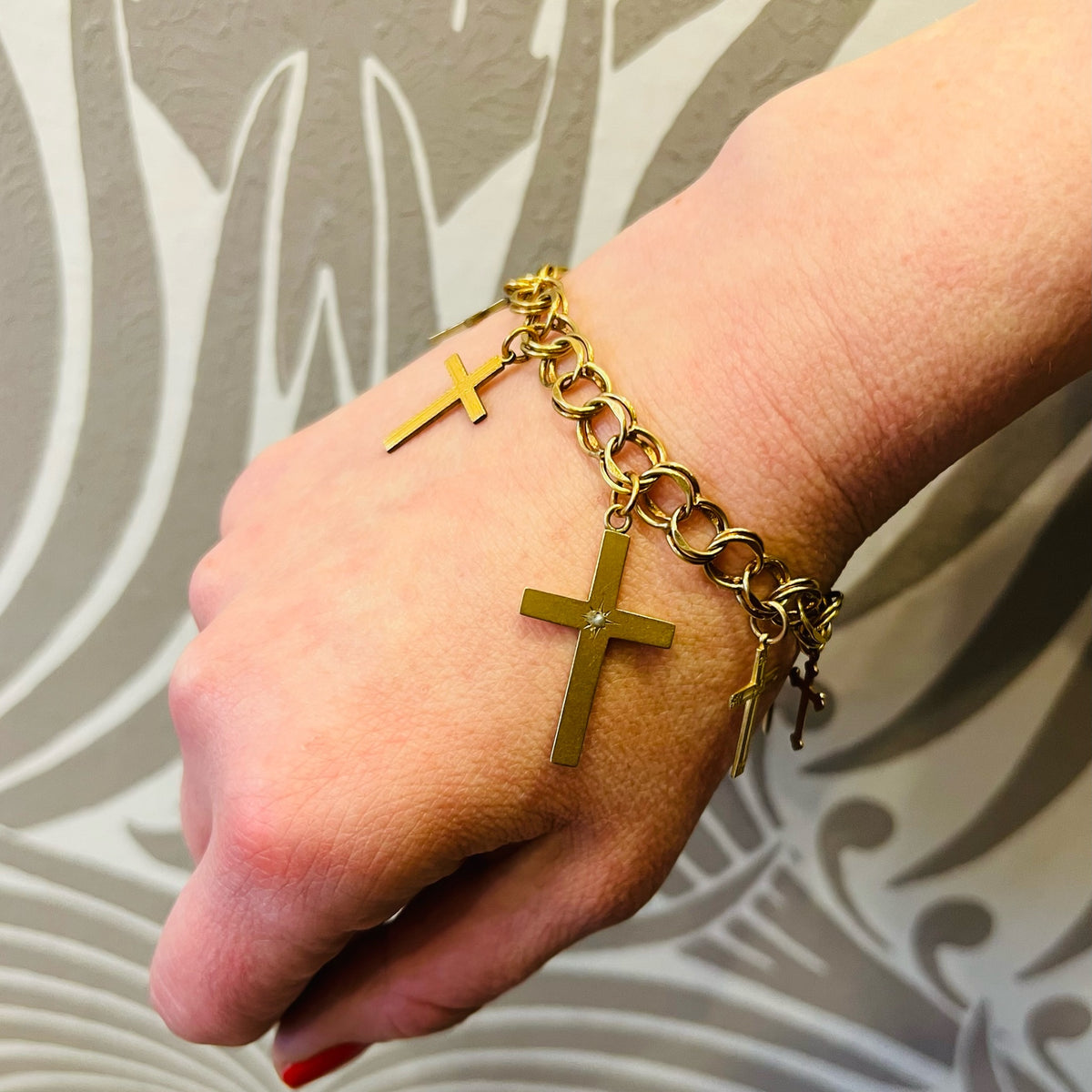 All the Crosses Charm Bracelet by AI
