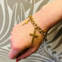 All the Crosses Charm Bracelet by AI