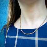 Vintage Fancy 14k Gold Rope Chain