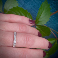 Luxe Mid Century Diamond & Platinum Eternity Band