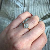On Point Square OMC Diamond Cobblestone Ring