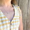 Edwardian Pavé Diamond Bow Necklace