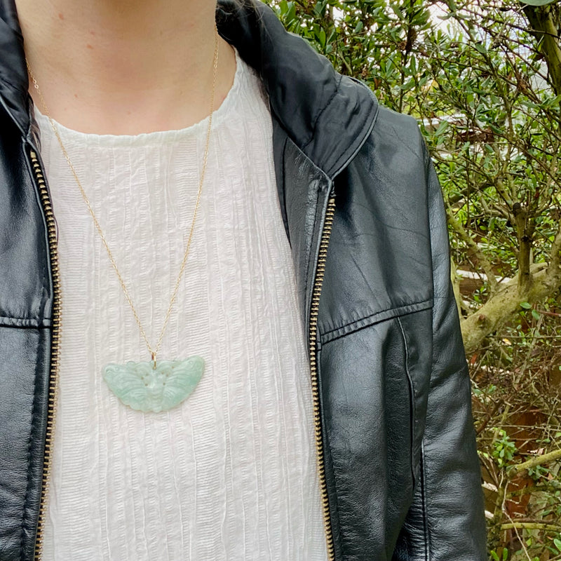 Celadon Green Jade Butterfly