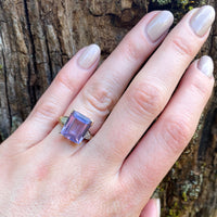 Amethyst Birthstone Ring Signed Crosby