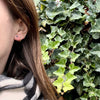 Moody Blue Sapphire & White Gold Stud Earrings