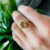 Golden Sparks Rutilated Quartz Artisan Ring