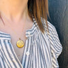 Pinstripes & Flowers 1930s Gold Filled Locket