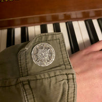 Aztec Calendar Sterling Cufflinks from Taxco