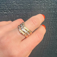 Gold & Diamond Contoured Nesting Band