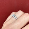 Perfect Beauty Vintage Platinum OEC Engagement Ring