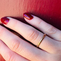 Slim & Substantial 14k Gold Wedding Band