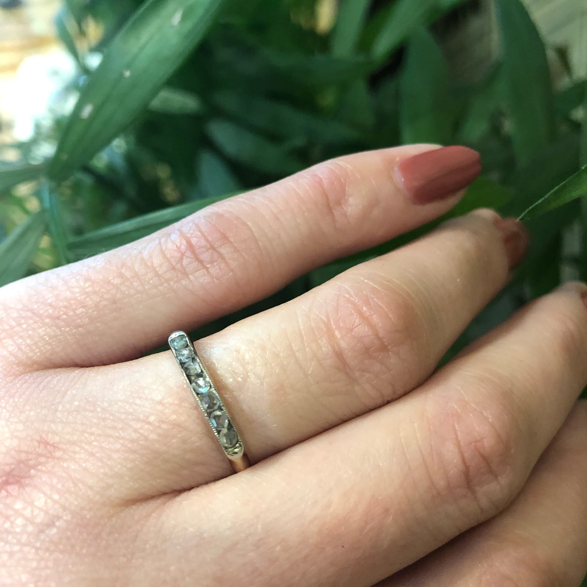 The Rose Cut Diamond Band