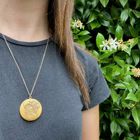 Art Nouveau Locket with Rococo Lady
