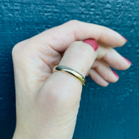 Handsome Half Round 1950s Gold Wedding Band