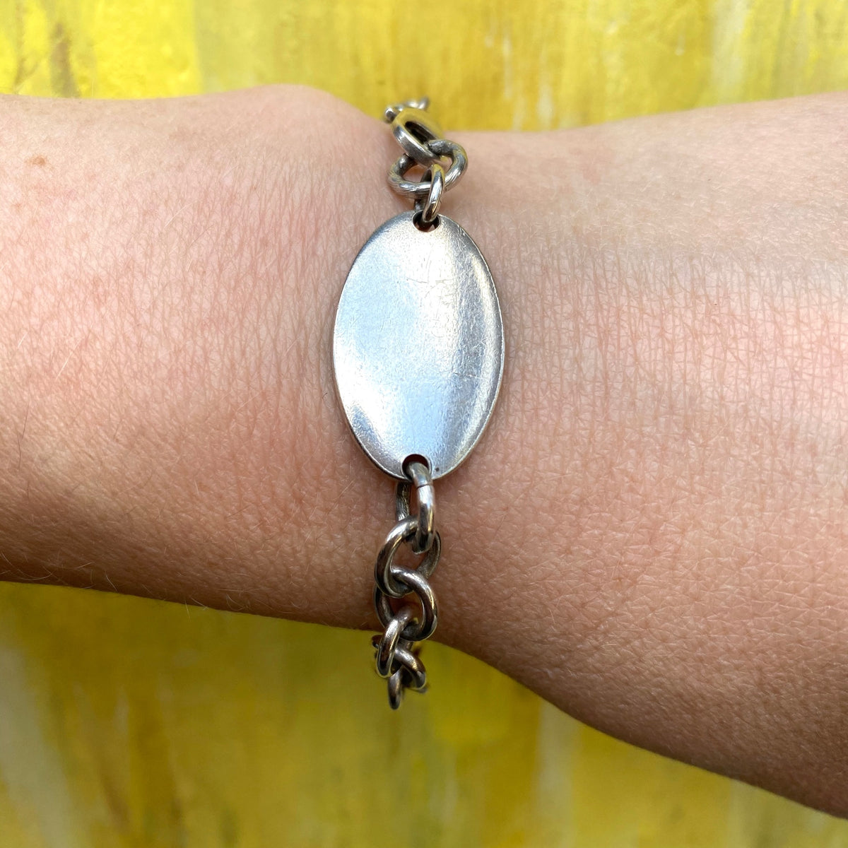 Vintage Sterling Silver ID Bracelet