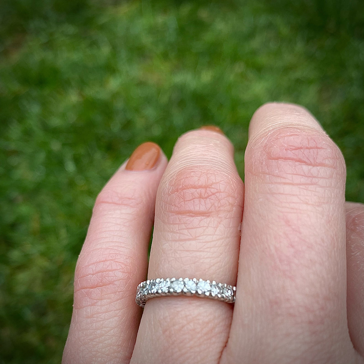 Circle of Love Deco Diamond Eternity Band