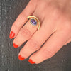 Bespoke Modernist Tanzanite Statement Ring