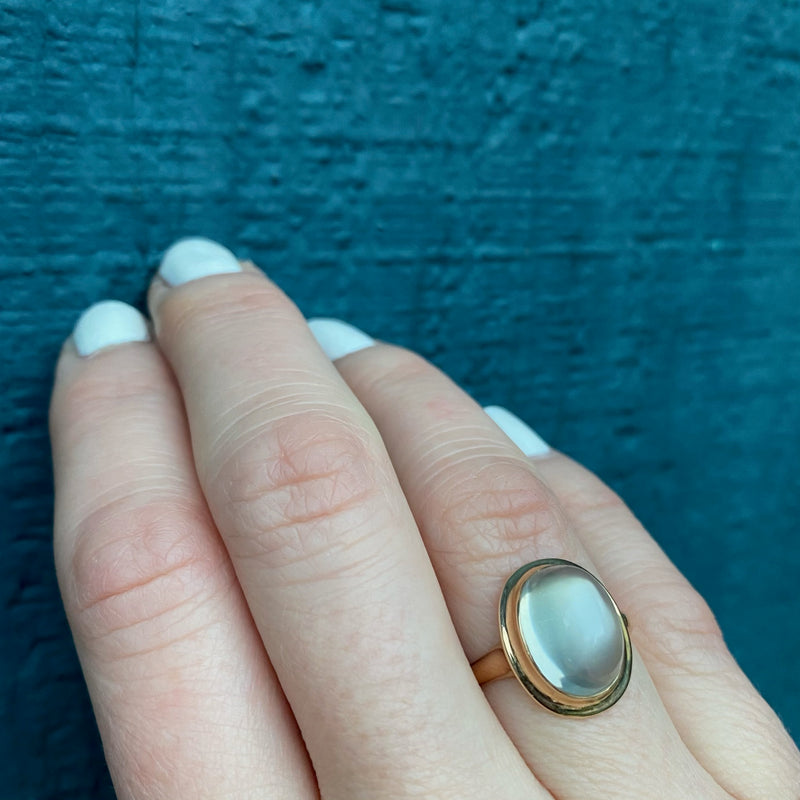 Magical Cabochon Moonstone Ring circa 1940