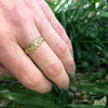 Old Mine Diamond 18k Gold English Band
