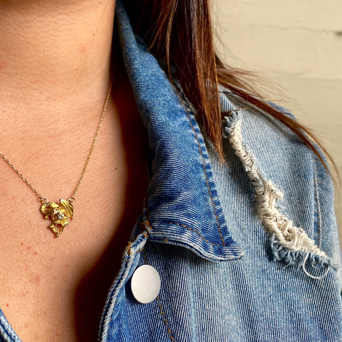 Dragon & Diamond Conversion Pendant