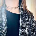 Figure Eights Niello and Gold Married Chain by Ancient Influences