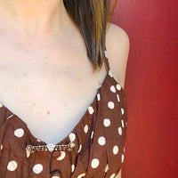 Lucky Diamond Clover Victorian Bar Pin