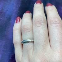 Potent Rattlesnake Jaw Coin Silver Band