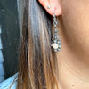 Long and Lovely Antique Paste and Pearl Earrings